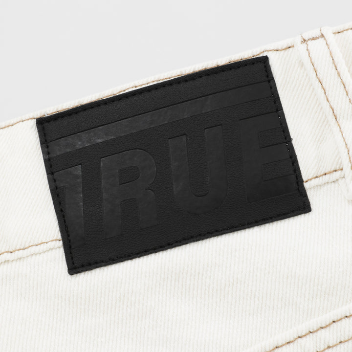 Pantalon cargo color marfil