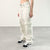 Pantalon cargo color marfil