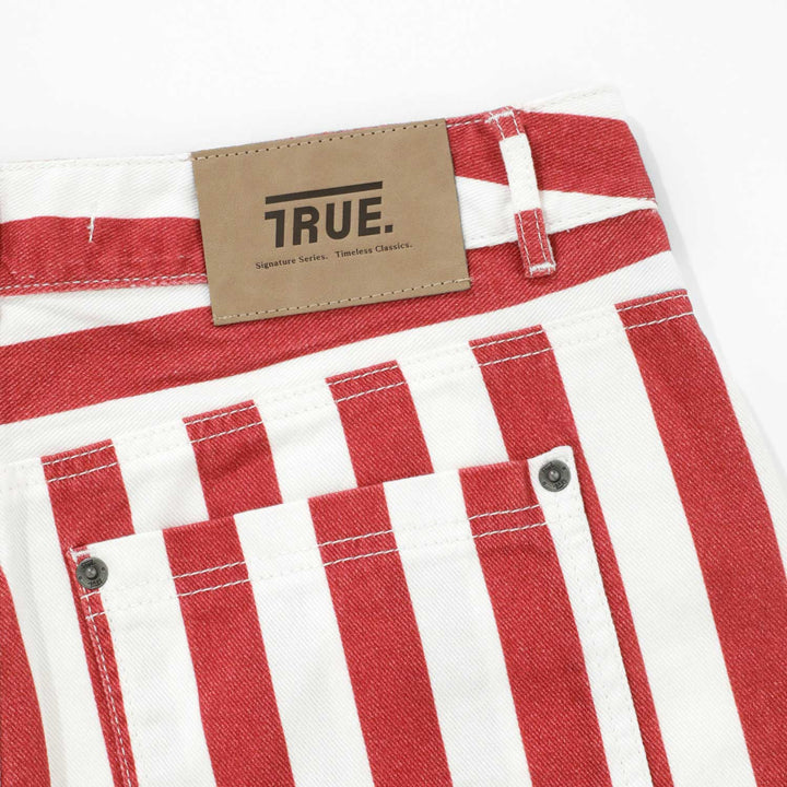 Striped Bermuda Shorts - Red