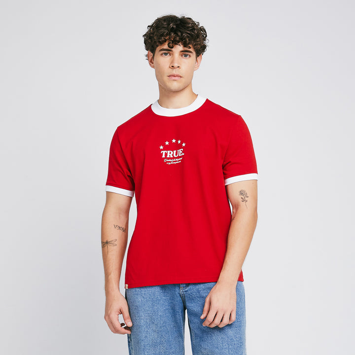 The Journey Slim Tee - Red