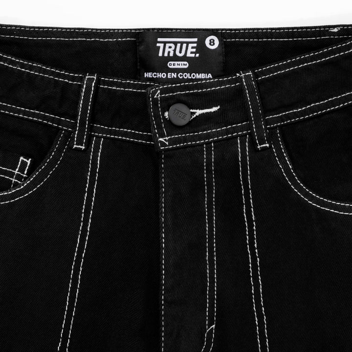 Pantalón Cargo Multi-Pocket - Negro