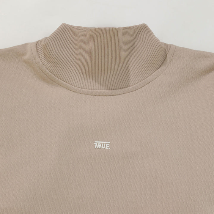 Sudadera cerrada color arena