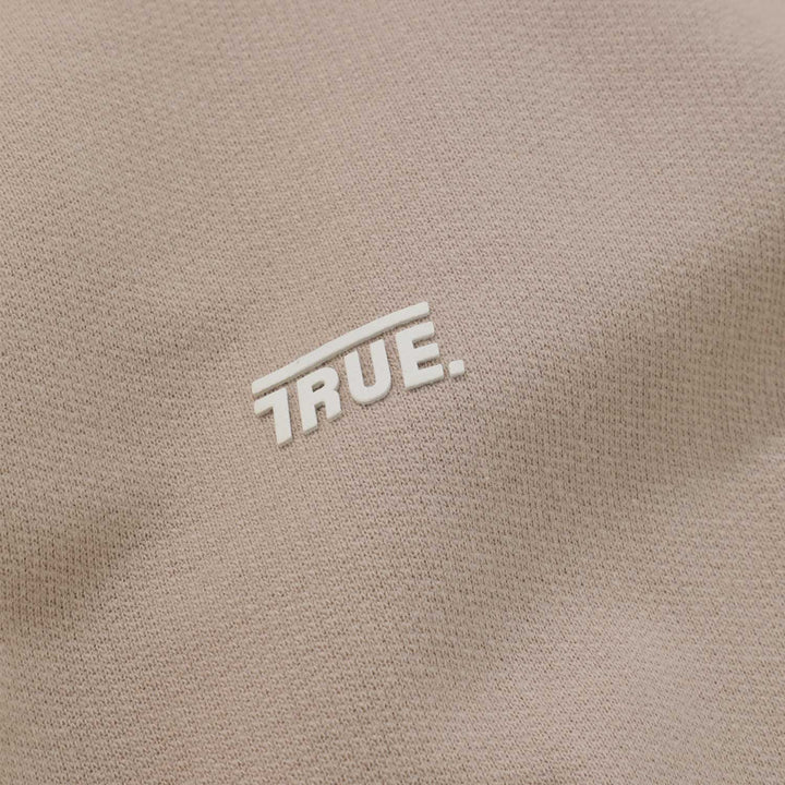 Sudadera cerrada color arena